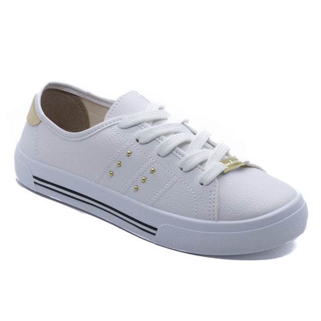 Tênis Casual Moleca Feminino Branco