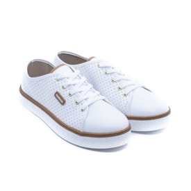 Tênis Casual Moleca Feminino Branco