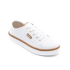Tênis Casual Moleca Feminino Branco