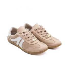Tênis Casual Moleca Feminino Nude