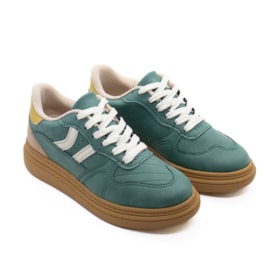 Tênis Casual Moleca Feminino Verde Escuro