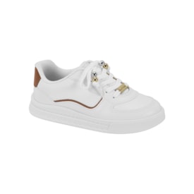 Tênis Casual Molekinha Infantil Feminino Branco