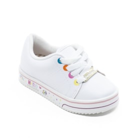 Tenis Casual Molekinha Infantil Feminino Branco