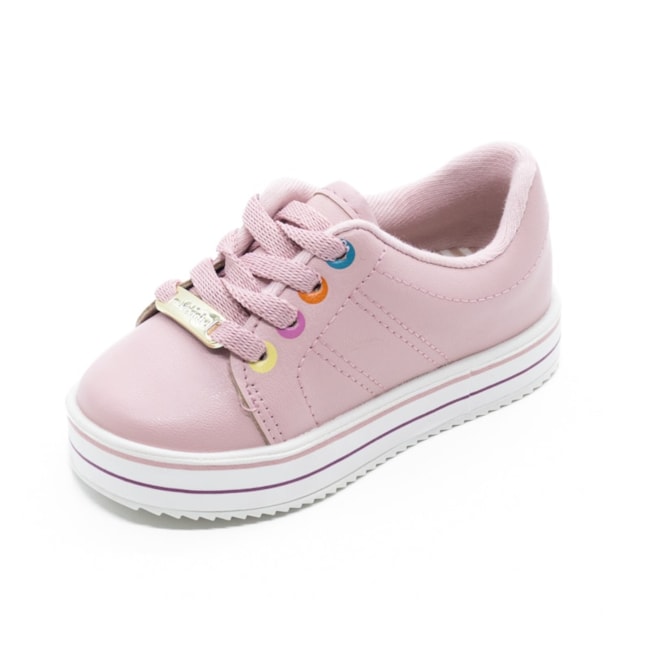 Tenis Casual Molekinha Infantil Feminino Rosa