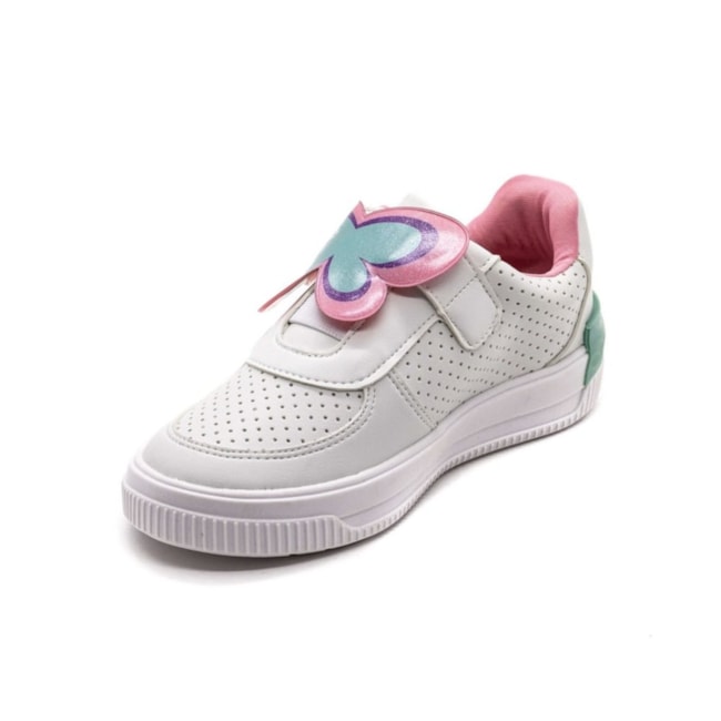Tênis Casual Pampili Infantil Feminino Branco