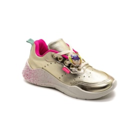 Tênis Casual Pampili Infantil Feminino Dourado