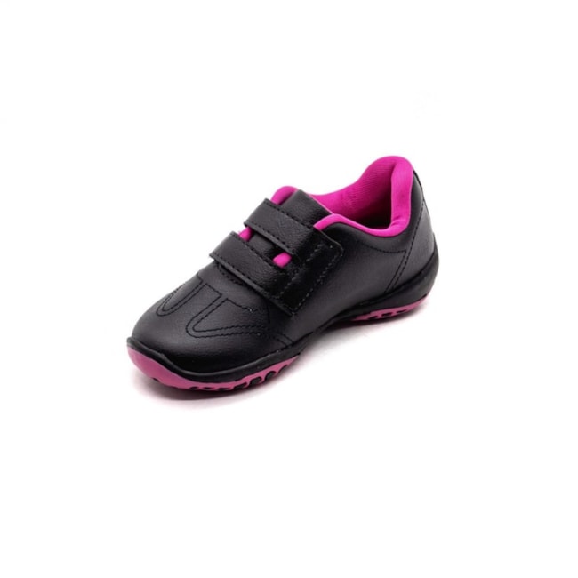 Tênis Casual Pampili Infantil Feminino  e Preto