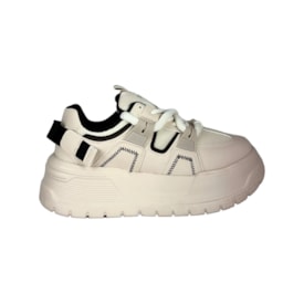 Tênis Casual Ramarim Streetwear Feminino Creme