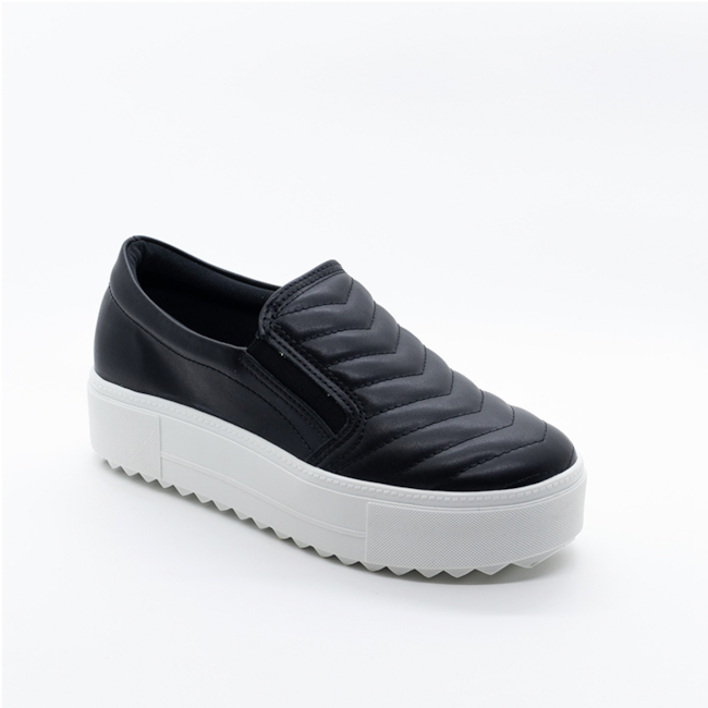 Tênis Casual Slip On Lu Rezende Feminino Preto