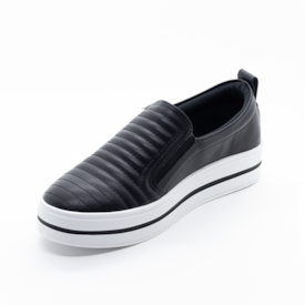 Tênis Casual Slip On Lu Rezende Feminino Preto