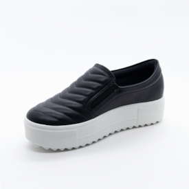 Tênis Casual Slip On Lu Rezende Feminino Preto