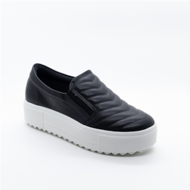 Tênis Casual Slip On Lu Rezende Feminino Preto