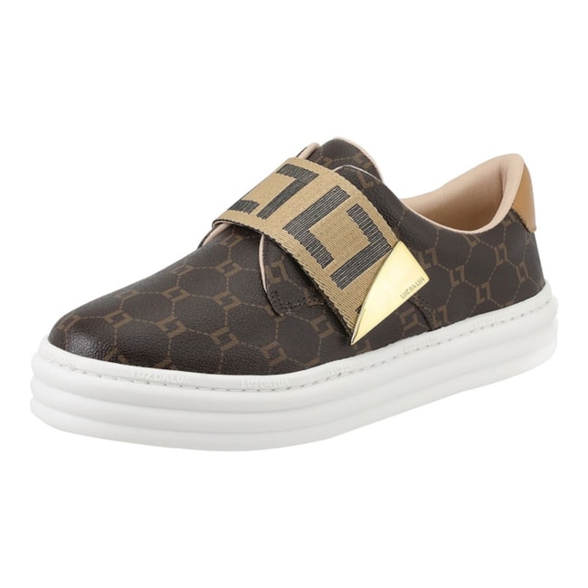 Tênis Casual Slip On Luz Da Lua Feminino Mocca e Amendoa Saara