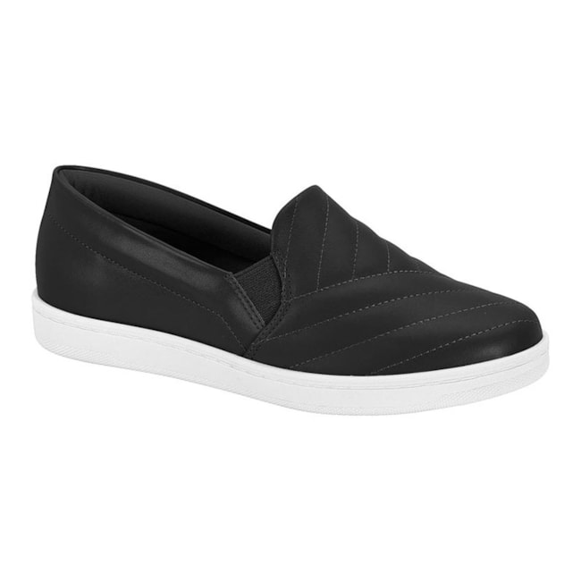 Tenis Casual Slip On Modare Feminino Preto