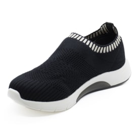 Tênis Casual Slip On Modare Feminino Preto
