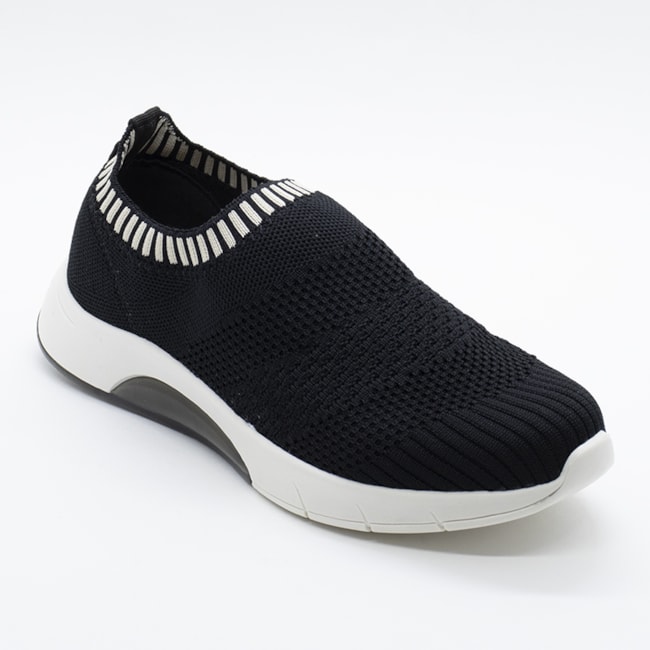Tênis Casual Slip On Modare Feminino Preto