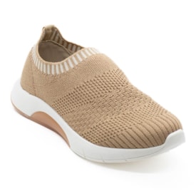 Tênis Casual Slip On Modare Feminino Tan