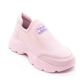 Tenis Casual Slip On Molekinha Infantil Feminino Multi Rosa