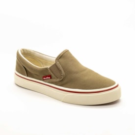 Tênis Casual Slip On Redley Originals Masculino Caqui