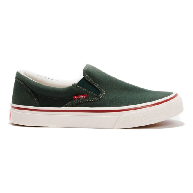 Tênis Casual Slip On Redley Originals Unissex Verde Militar