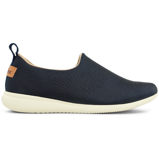 Tenis Casual Slip On Usaflex Elastano Laser Feminino New Blue