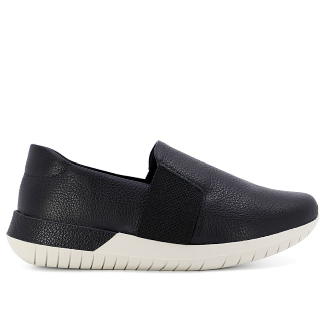 Tênis Casual Slip On Usaflex Feminino Preto