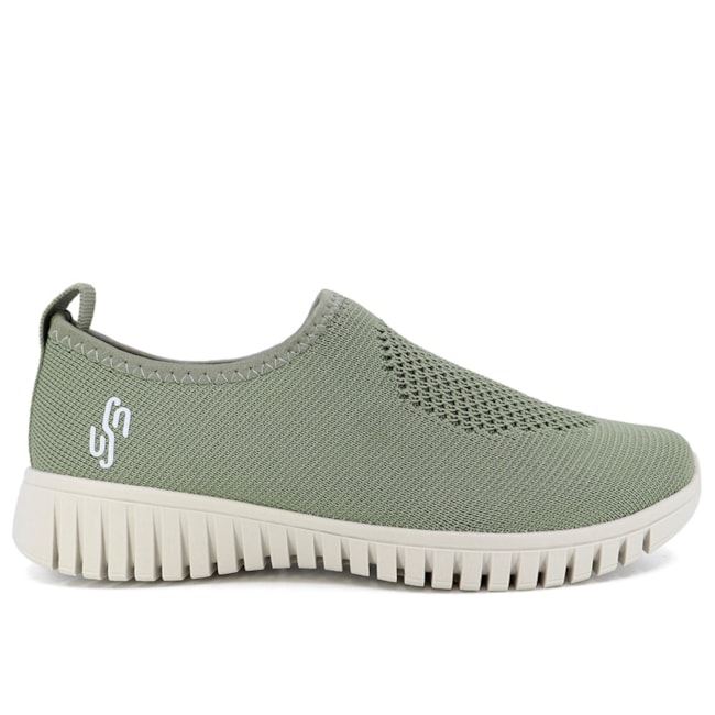 Tenis Casual Slip On Usaflex Feminino Salvia