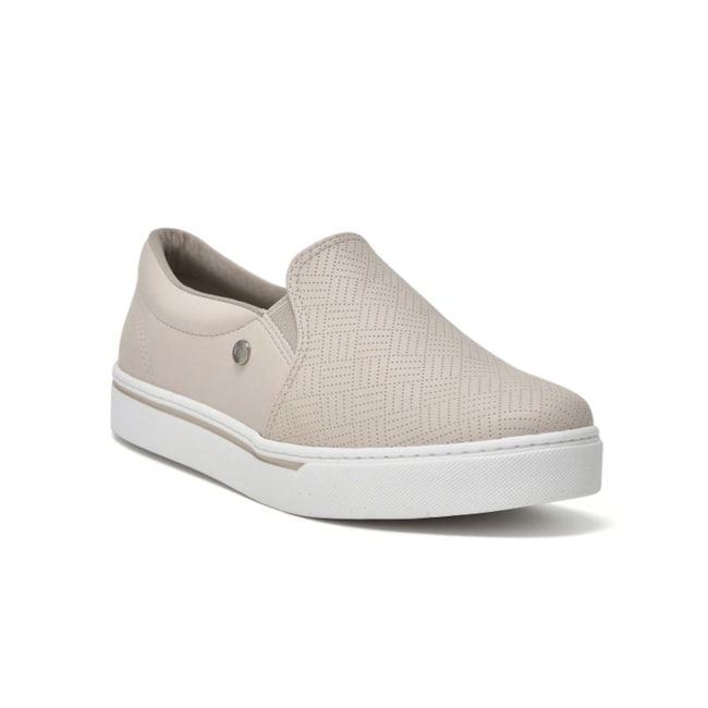 Tênis Casual Slip On Via Marte Feminino Aveia