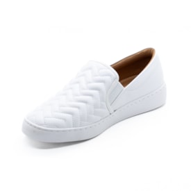 Tenis Casual Slip On Vizzano Feminino Branco