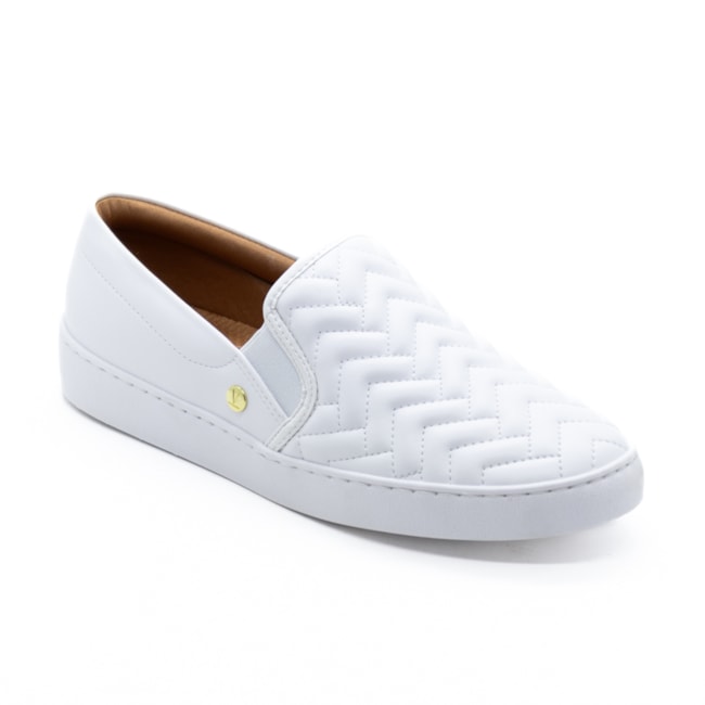 Tenis Casual Slip On Vizzano Feminino Branco