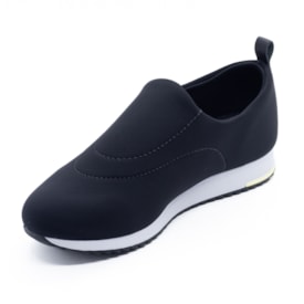 Tenis-Casual-Usaflex-Feminino Preto Branco