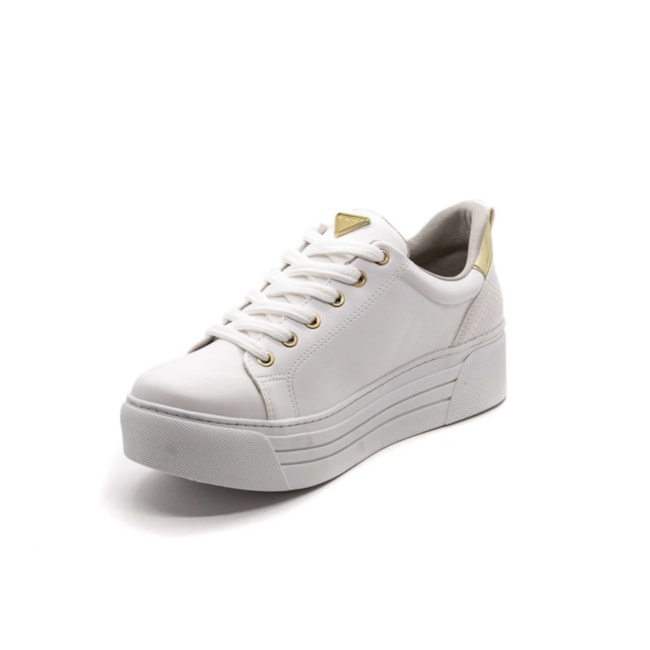 Tênis Casual Via Marte Feminino Branco/dourado