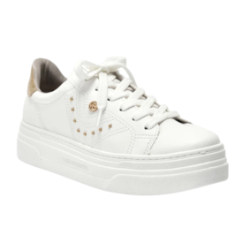 Tênis Casual Via Marte Feminino Branco/gold