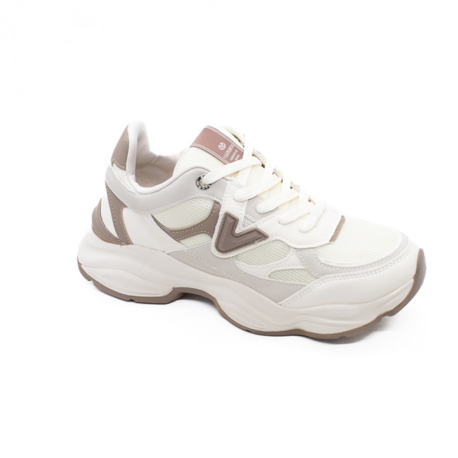 Tênis Casual Via Marte Feminino  Marfim Multi