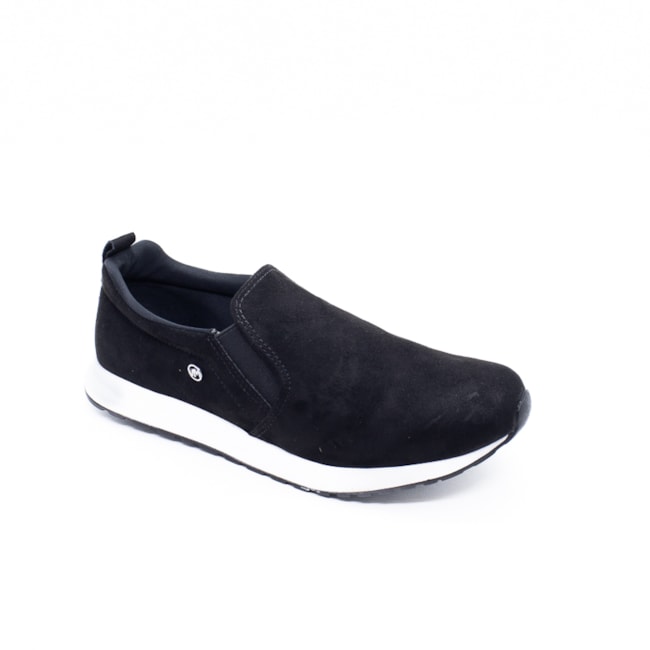 Tênis Casual Via Marte Slip On Feminino Preto