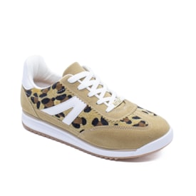 Tenis Casual Vizzano Feminino Multi Bege
