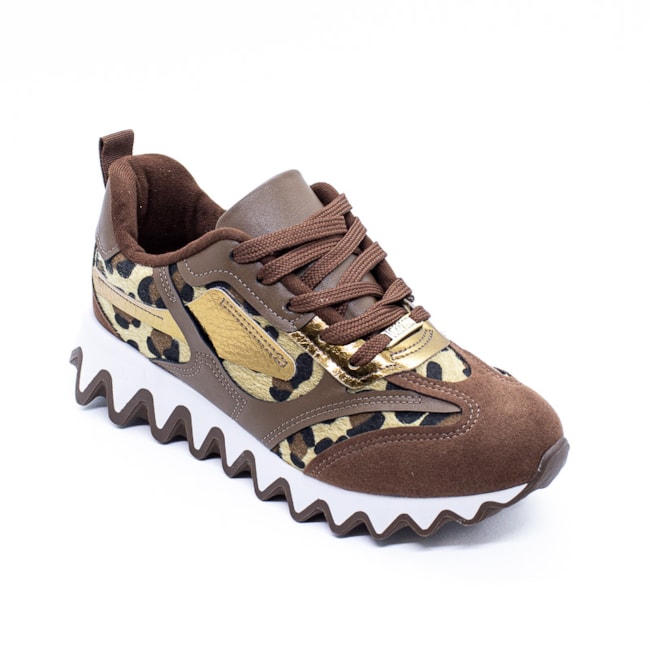 Tênis Casual Vizzano Feminino Multi Bege