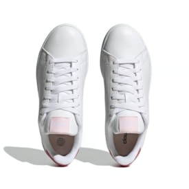 Tênis Esportivo Adidas Advantage Cloud White Pink Strata