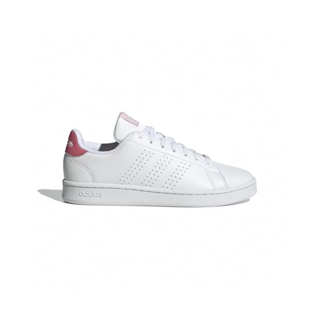 Tênis Esportivo Adidas Advantage Cloud White Pink Strata