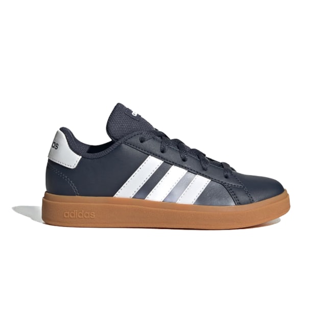 Tênis Esportivo Adidas Grand Court Unissex Infantil Preto