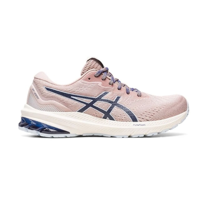  Tênis Esportivo Asics Feminino Bege Mineral