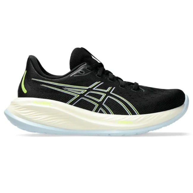Tênis Esportivo Asics Gel-Cumulus 26 Feminino  e Preto