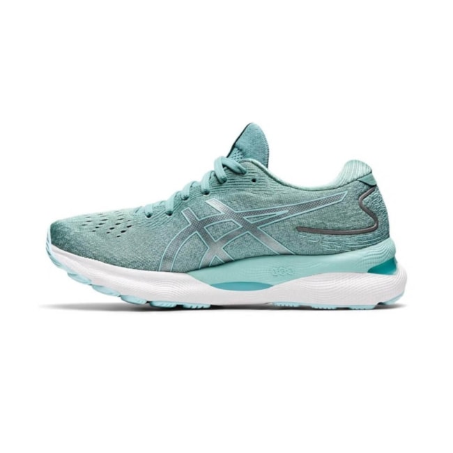 Tênis Esportivo Asics Gel Nimbus 24 Feminino Verde