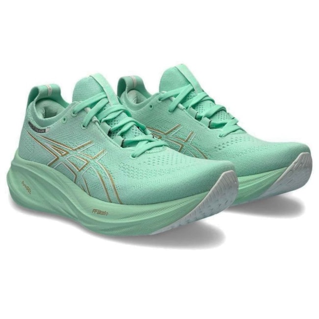 Tênis Esportivo Asics Gel-Nimbus 26 Feminino Menta