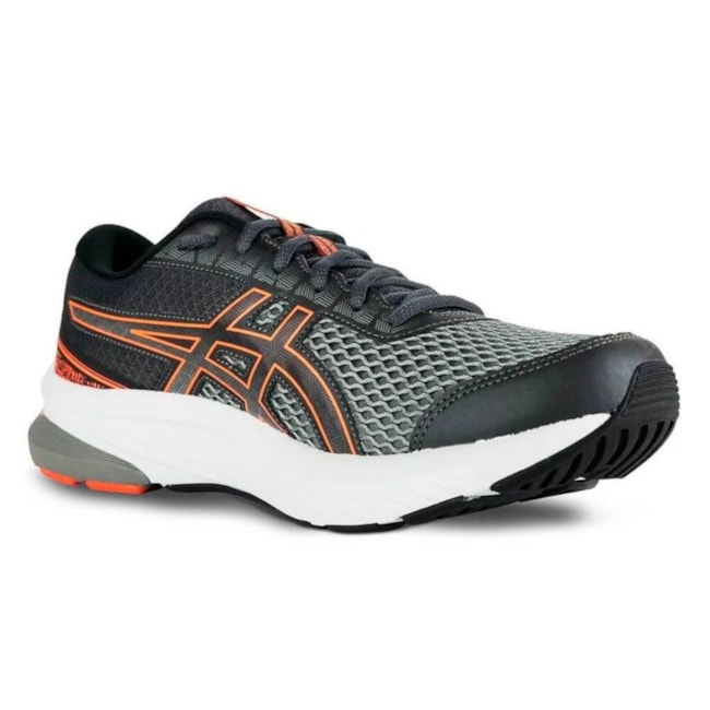 Tênis Esportivo Asics Gel-Shogun 4 Masculino  e Laranja Cinza