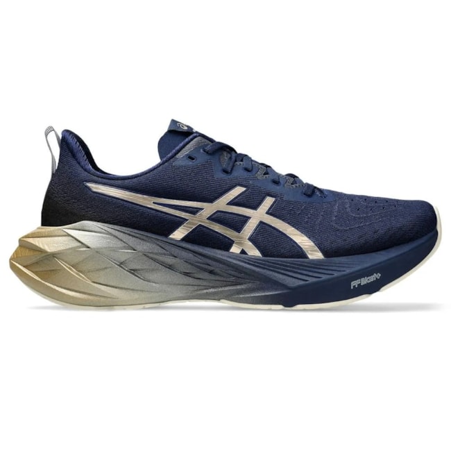 Tênis Esportivo Asics Novablast 4 Platinum Masculino Azul