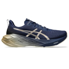 Tênis Esportivo Asics Novablast 4 Platinum Masculino Azul Tênis Esportivo Asics Novablast 4 Platinum Masculino Azul