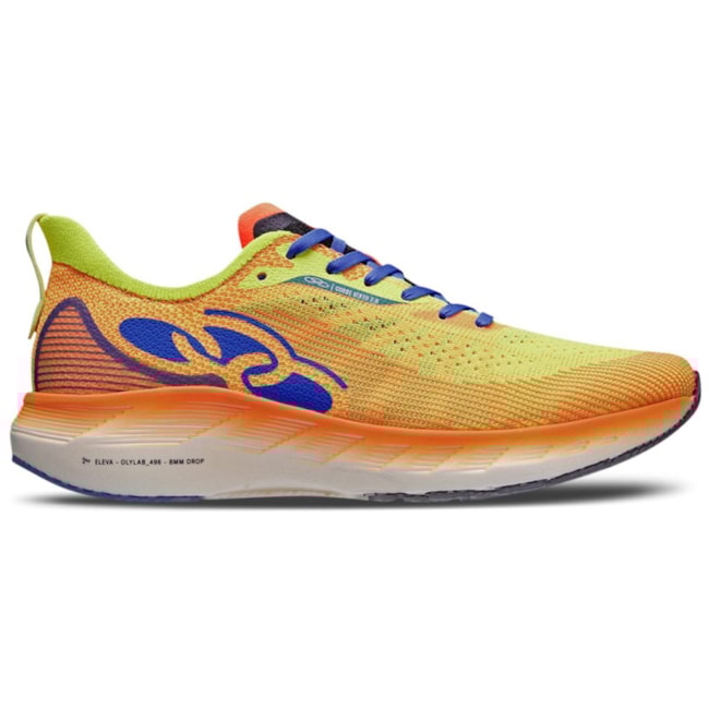 Tenis Esportivo Corre Vento 2 Olympikus Masculino Laranja