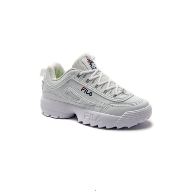 Tênis Esportivo Fila Disruptor Feminino Infantil Branco