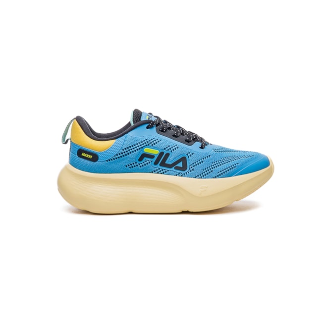 Tênis Esportivo Fila Maxxi Masculino Infantil Azul Malibu
